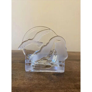 PartyLite Clear Seagull Tealight Holder P0510 – Mint ~ Retired